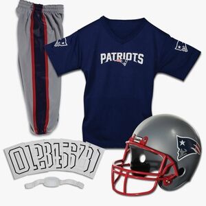 Franklin Sports Patriots Youth Football Helmet & Jersy Set